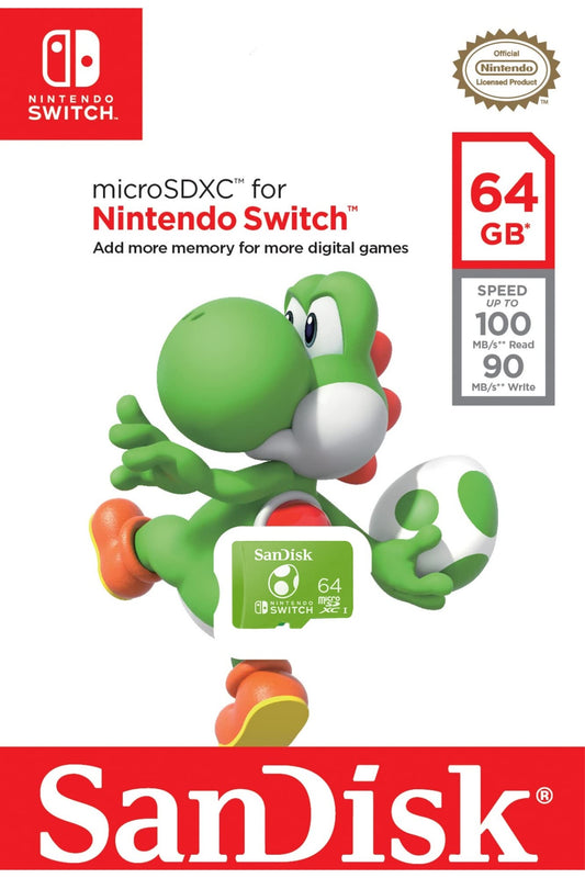 Nintendo Switch MicroSD: 64GB (Yoshi)