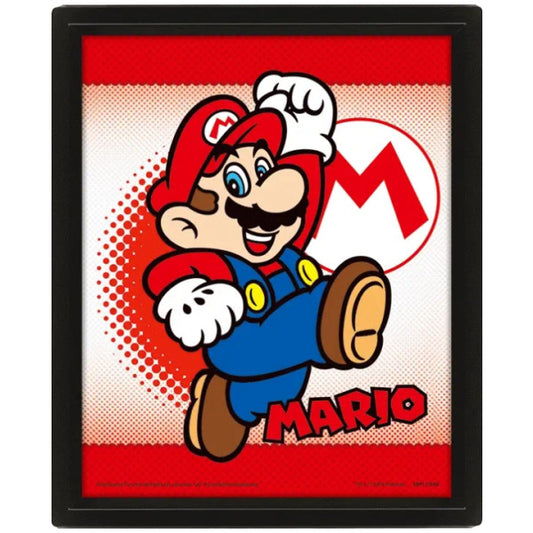 3D Lenticular Shadowbox: Mario: Mario/Yoshi Flip