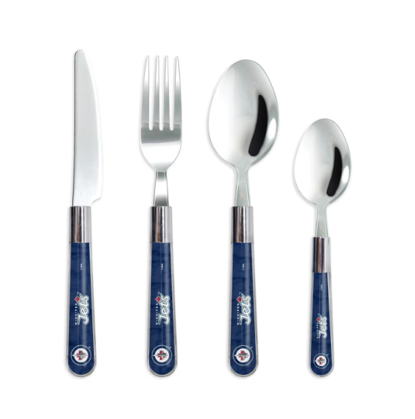 16 Piece Flatware Set: Winnipeg Jets