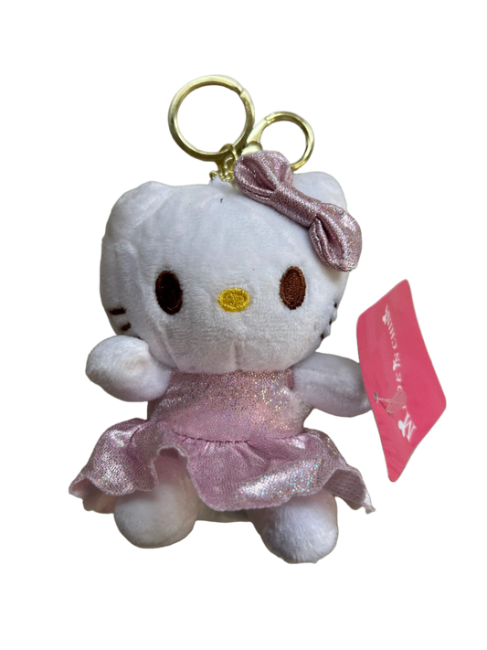 Plush Keychain - Hello Kitty (Pink Dress)