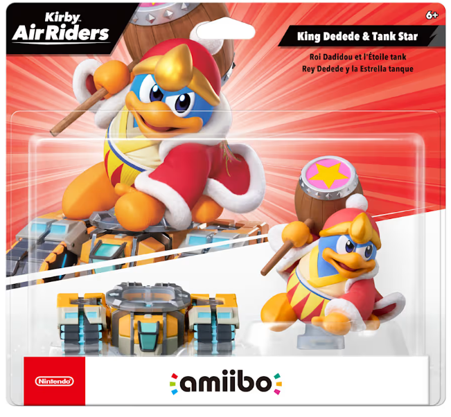 Kirby Air Riders - King Dedede & Tank Star Amiibo