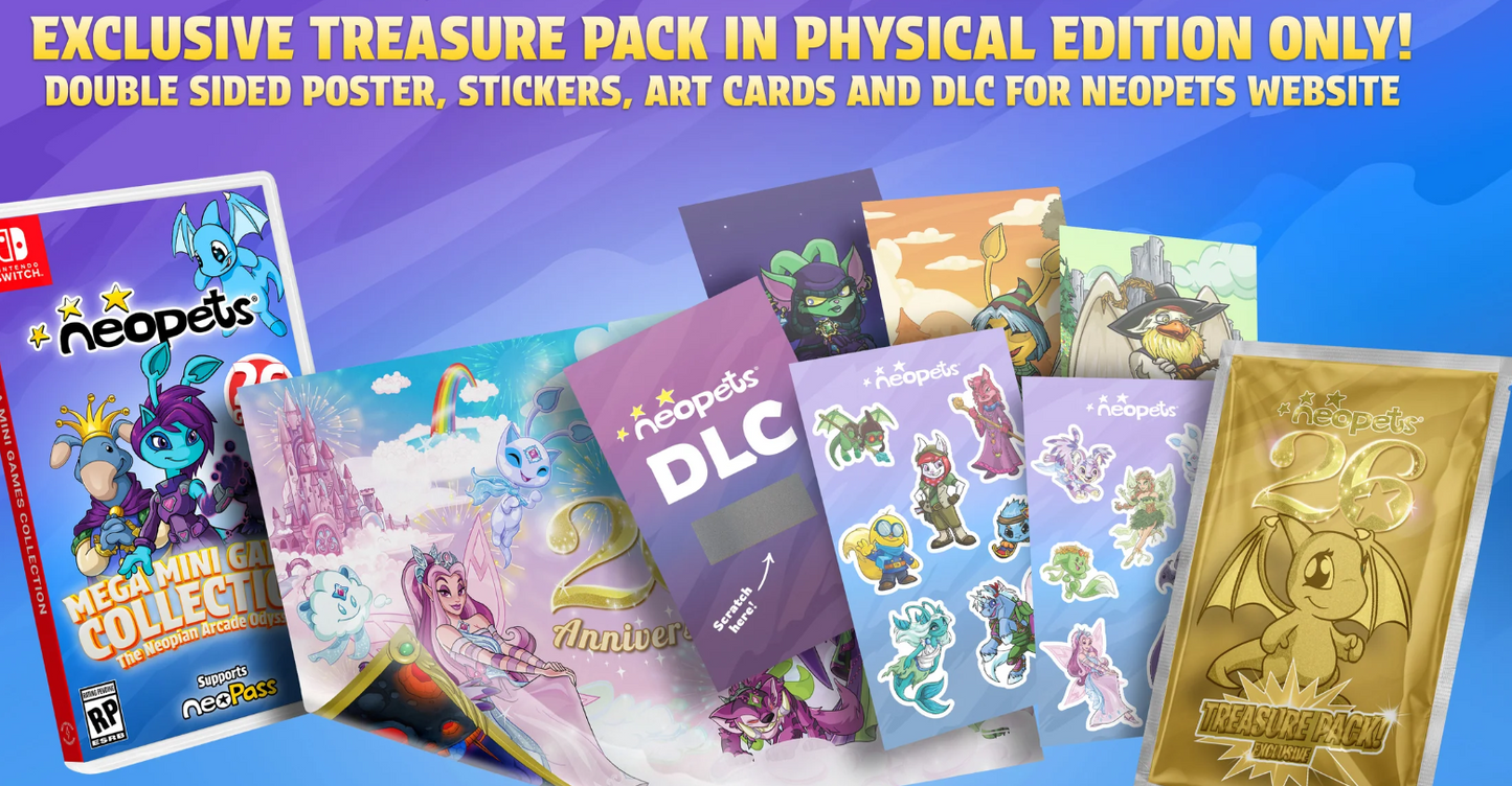 Nintendo Switch (Original) - Neopets: Mega Mini Games Collection  (Sealed) *PRE-ORDER