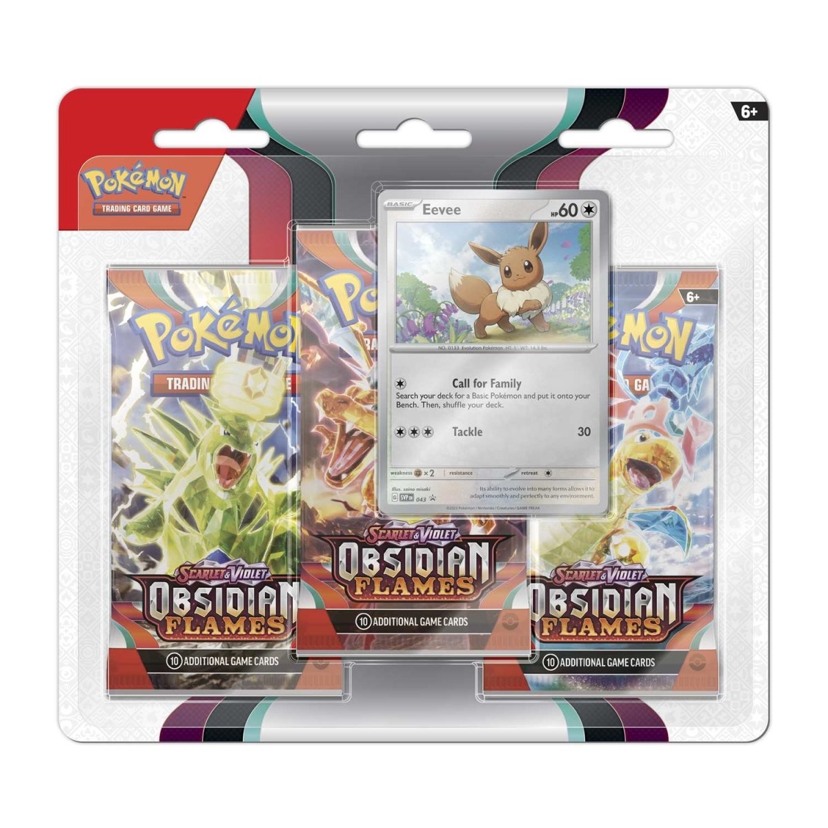 Pokémon TCG: Scarlet & Violet-Obsidian Flames 3 Booster Packs & Promo Card