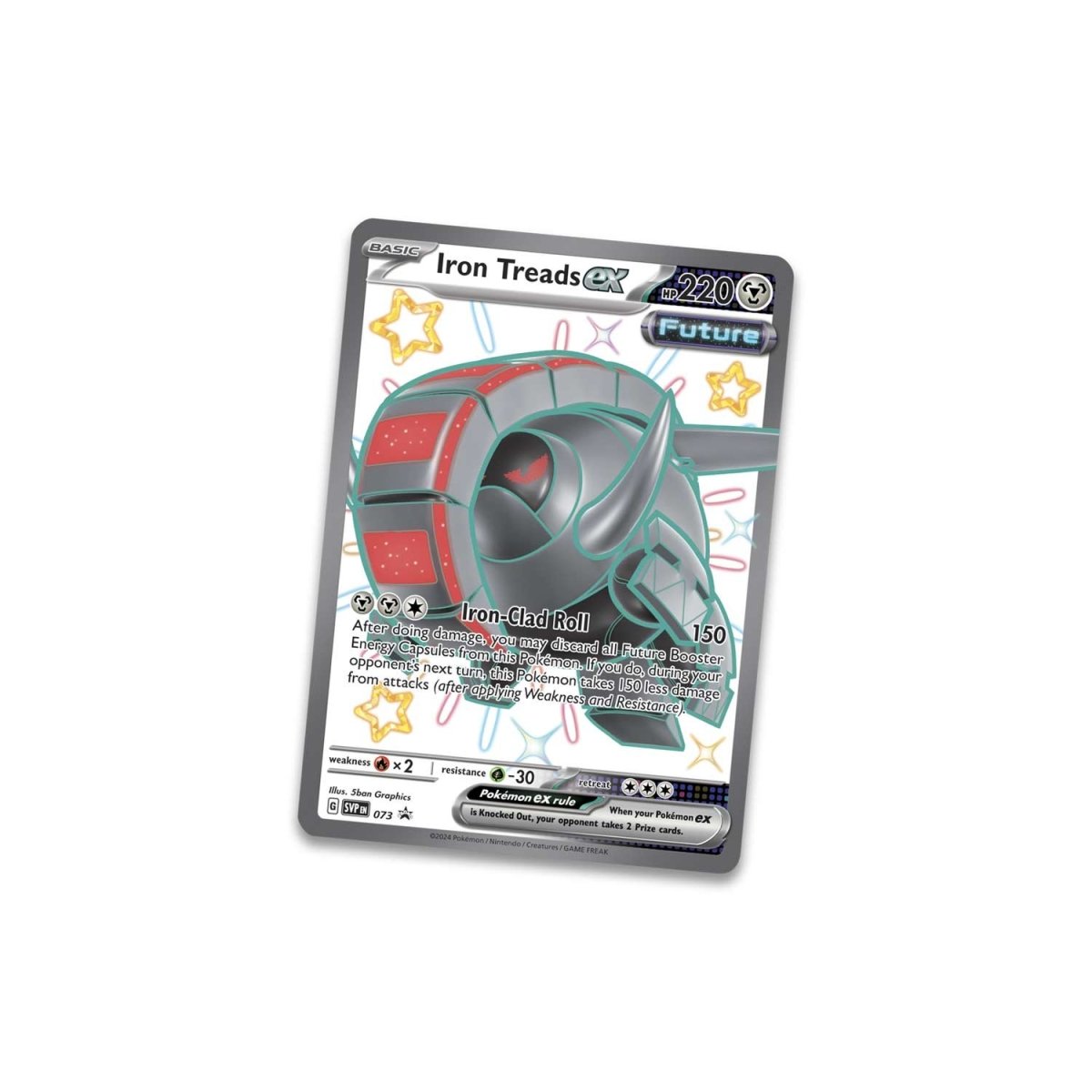 Pokémon TCG: Scarlet & Violet-Paldean Fates Tin (Shiny Iron Treads ex)