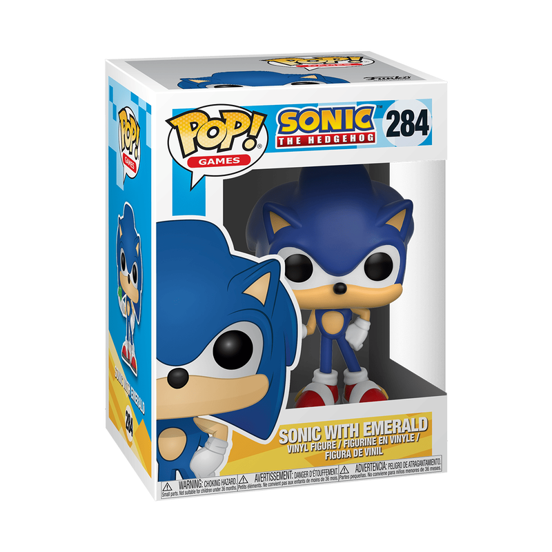 Games: Sonic the Hedgehog: Sonic (with Emerald) POP! #284