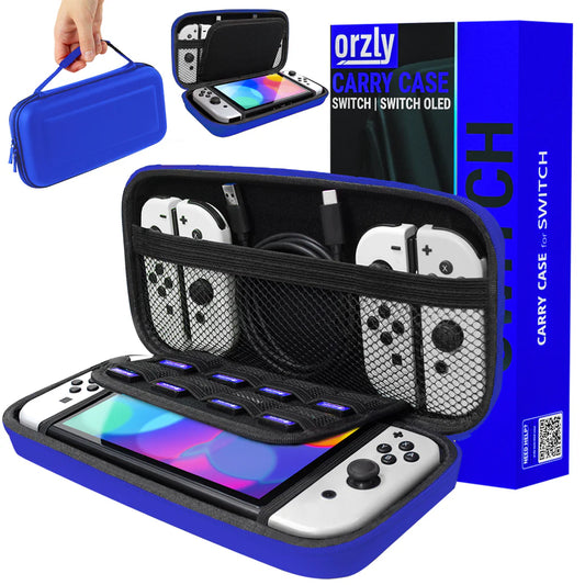 Orzly Switch Carrying Case: Dark Blue