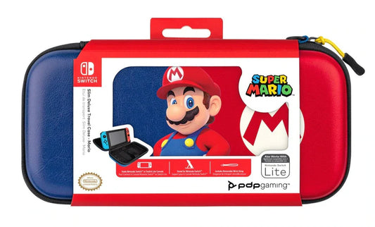 PDP Slim Deluxe Travel Case: Super Mario (Mario)