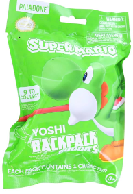 Keychain Blind Bag - Backpack Buddies: Yoshi (Super Mario)
