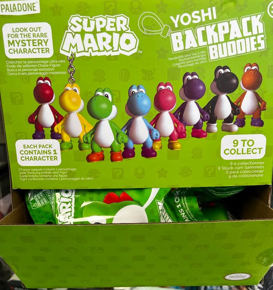 Keychain Blind Bag - Backpack Buddies: Yoshi (Super Mario)