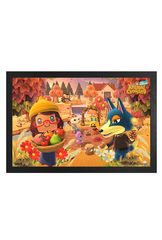 Animal Crossing: Fall Scenery Framed Print