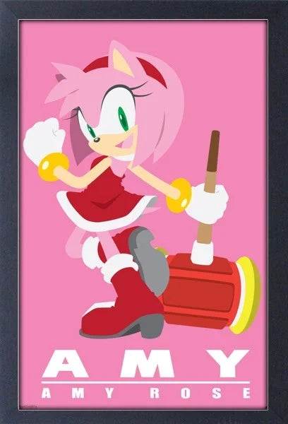 Sonic the Hedgehog: Amy Rose Framed Print