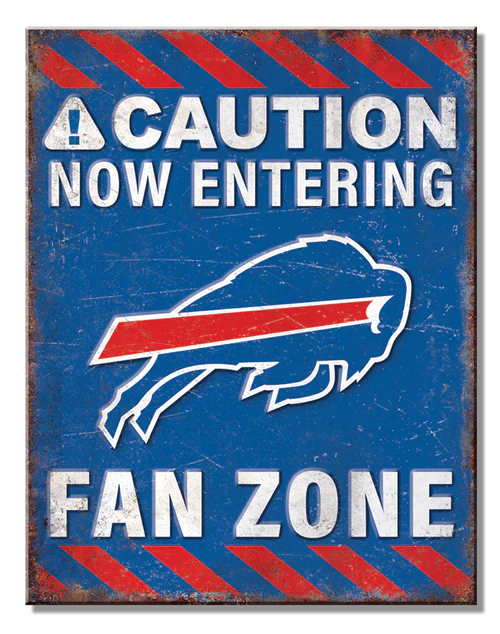 Buffalo Bills Fan Zone Tin Sign