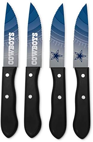 4 Piece Steak Knife Set: Denver Broncos