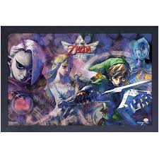 Framed Print - The Legend of Zelda: Skyward Sword Link & Zelda