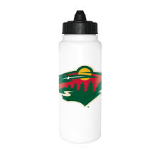 Water Bottle - White NHL: Minnesota Wild