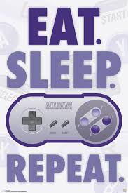 Framed Print - Nintendo: Eat Sleep Game & Sleep