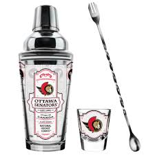 Bartending Glass Set - NHL: Ottawa Senators
