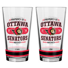 Glass - Mixing Glass NHL: Ottawa Senators