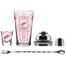 Bartending Glass Set - NHL: Detroit Red Wings