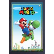 Framed Print - Super Mario: Mario & Yoshi