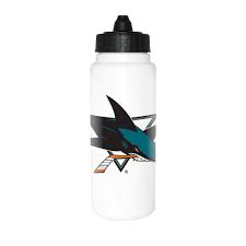 Water Bottle - White NHL: San Jose Sharks
