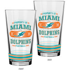Glass - Mixing Glass NFL: Miami Dolphins