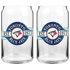 2 Pack Can Glass Set - MLB: Toronto Blue Jays