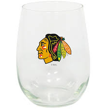 Wine Glass - Stemless NHL: Chicago Blackhawks
