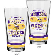 Glass - Mixing Glass NFL: Minnesota Vikings