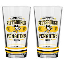 Glass - Mixing Glass NHL: Pittsburgh Penguins