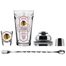 Bartending Glass Set - NHL: Chicago Blackhawks