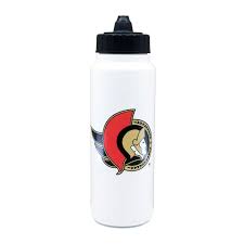 Water Bottle - White NHL: Ottawa Senators