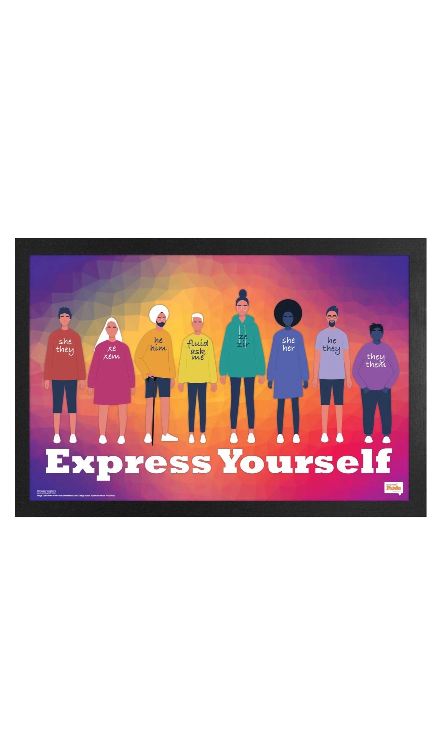 Express Yourself: Identity Framed Print