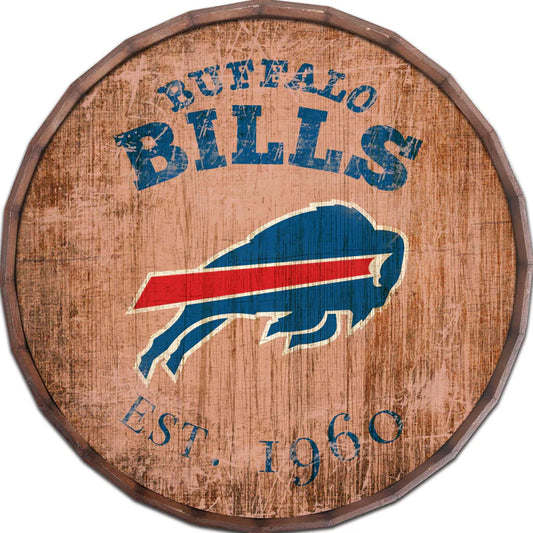 Buffalo Bills Wooden Barrel Top Sign (24 inch)