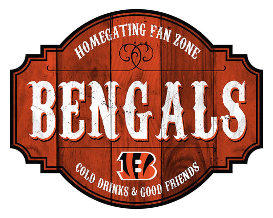 Cincinnati Bengals Homegate Wooden Tavern Sign (12")