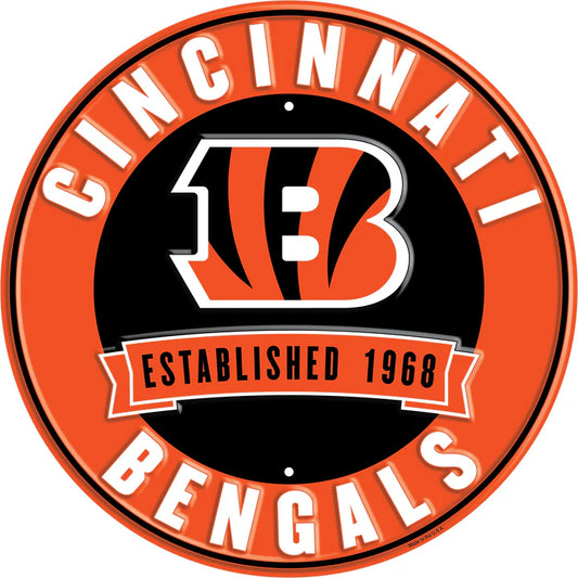 Cincinnati Bengals Established Tin Sign