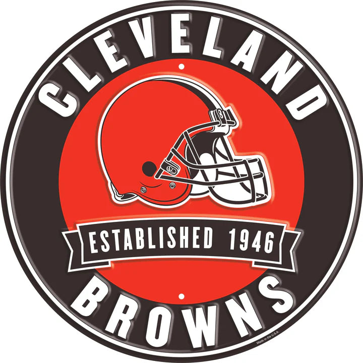 Cleveland Browns Established Tin Sign