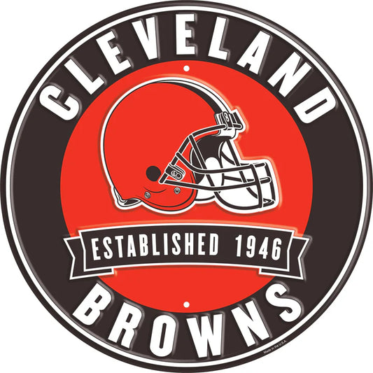 Cleveland Browns Established Tin Sign