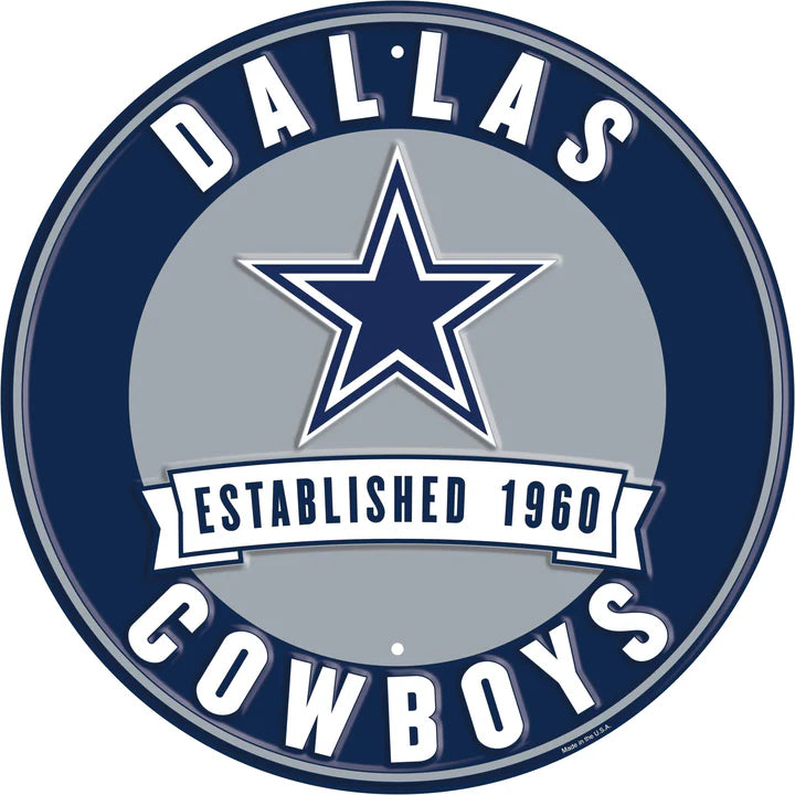 Dallas Cowboys Established Tin Sign