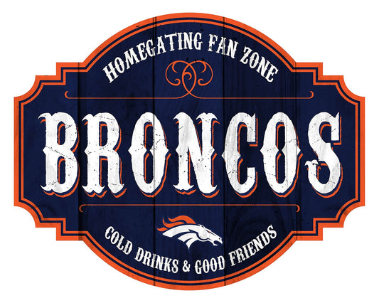 Denver Broncos Homegate Wooden Tavern Sign (12")