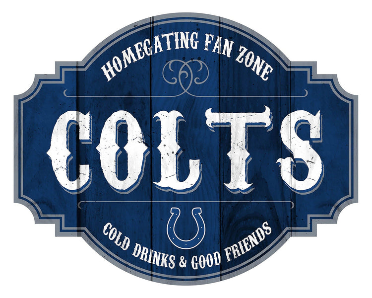 Indianapolis Colts Homegate Wooden Tavern Sign (12")