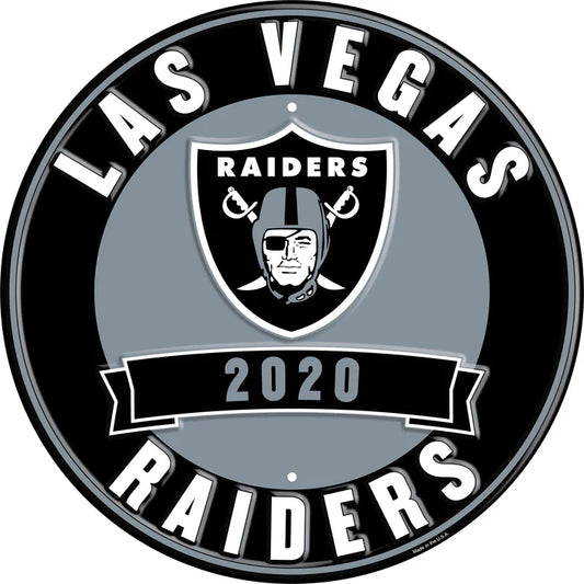 Las Vegas Raiders Established Tin Sign