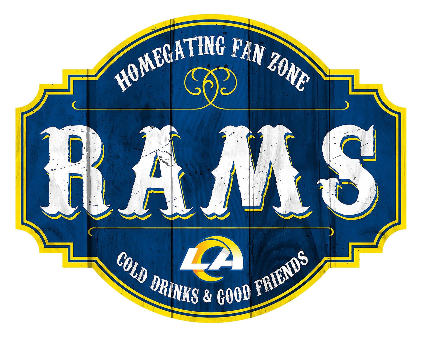 Los Angeles Rams Homegate Wooden Tavern Sign (24")