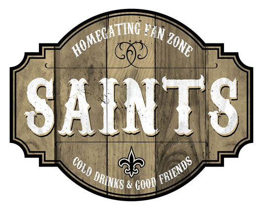 New Orleans Saints Homegate Wooden Tavern Sign (12")