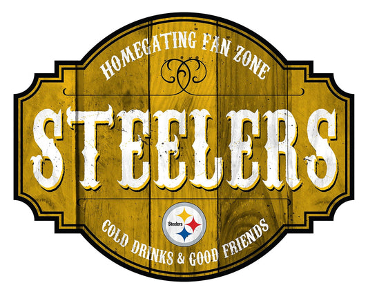 Pittsburgh Steelers Homegate Wooden Tavern Sign (24")