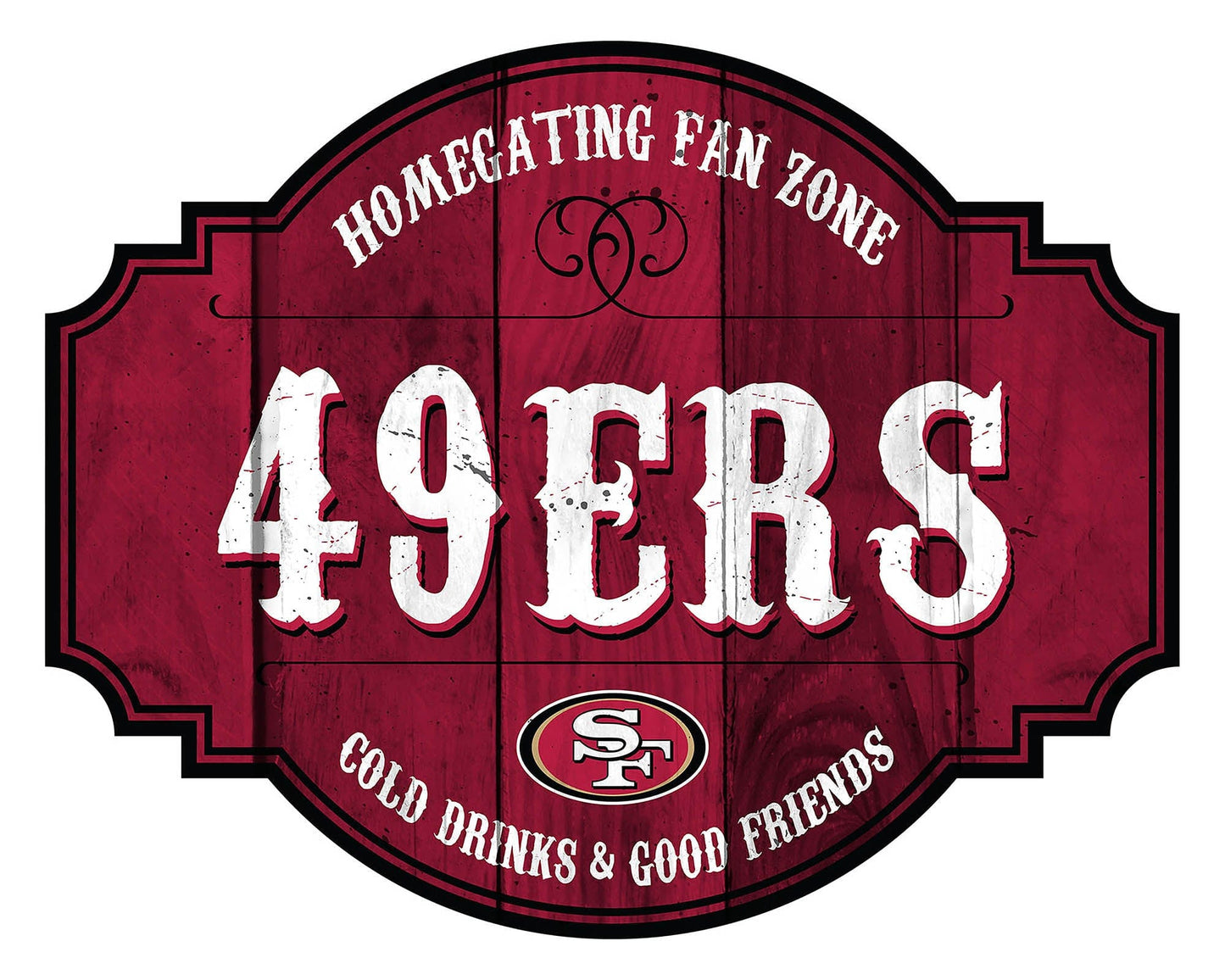 San Francisco 49ers Homegate Wooden Tavern Sign (12")