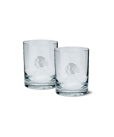 Glass - Clear Logo Glass NHL: Chicago Blackhawks