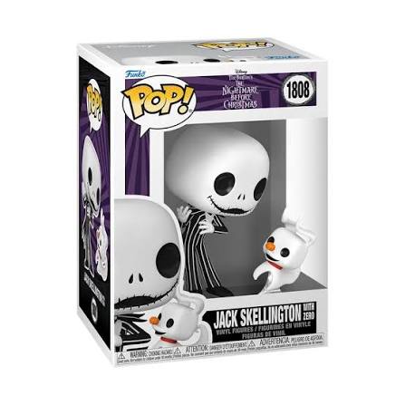 Disney - The Nightmare Before Christmas: Jack Skelington with Zero POP! #1808