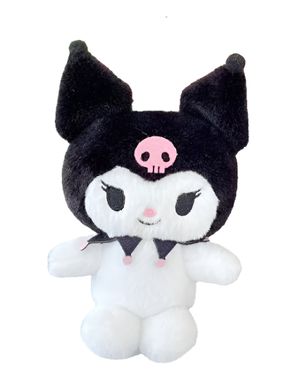 Plush Keychain - Black Kuromi (Hello Kitty)