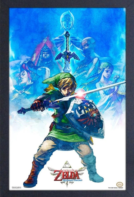 Zelda: Skyward Sword Drawing Framed Print